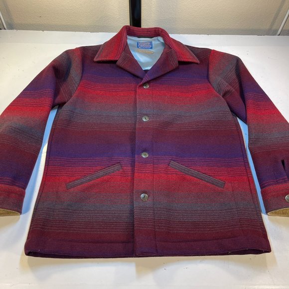 VINTAGE PENDLETON WOOLWESTERN COWBOY RANCHWEAR WEAR AZTEC COAT JACKET Mens M